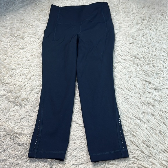 Lululemon Swift Speed High-Rise Crop 21" True Navy - Picture 1 of 8